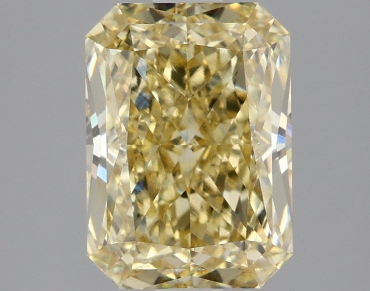 2.11ct Radiant Cut Lab Grown Diamond: IGI Certified Radiant Cut Loose Diamond (LAB GROWN) - Weight: 2.11 ctw; Color: Fancy Intense Yellow; Clarity: VVS2 #3SS18947v16