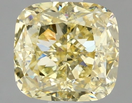 1.57ct Cushion Square Cut Lab Grown Diamond: IGI CertifiedCushion SquareCut Loose Diamond (LAB GROWN) - Weight:1.57 ctw; Color: Fancy Intense Yellow; Clarity: VVS2 #3SS99110v15