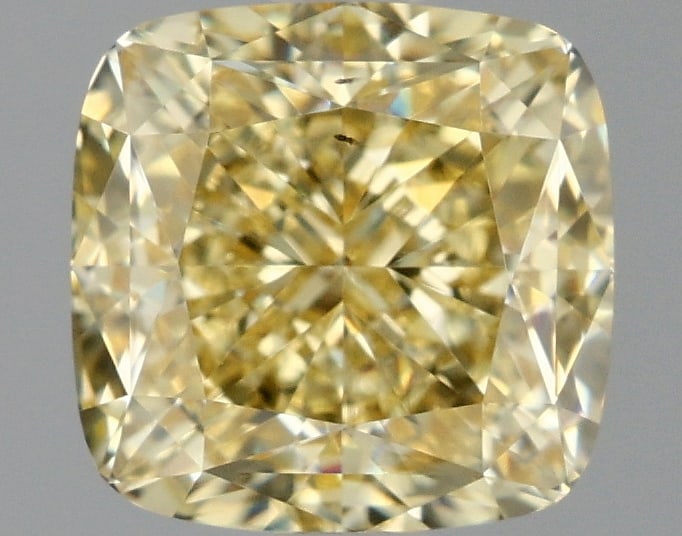 2.11ct Cushion Square Cut Lab Grown Diamond: IGI CertifiedCushion SquareCut Loose Diamond (LAB GROWN) - Weight:2.11 ctw; Color: Fancy Yellow; Clarity: VS2 #3SS99166v15