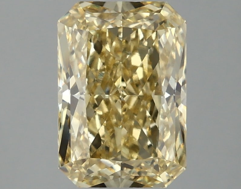 2.15ct Radiant Cut Lab Grown Diamond: IGI CertifiedRadiantCut Loose Diamond (LAB GROWN) - Weight:2.15 ctw; Color: Fancy Intense Yellow; Clarity: VS1 #3SS99032v15
