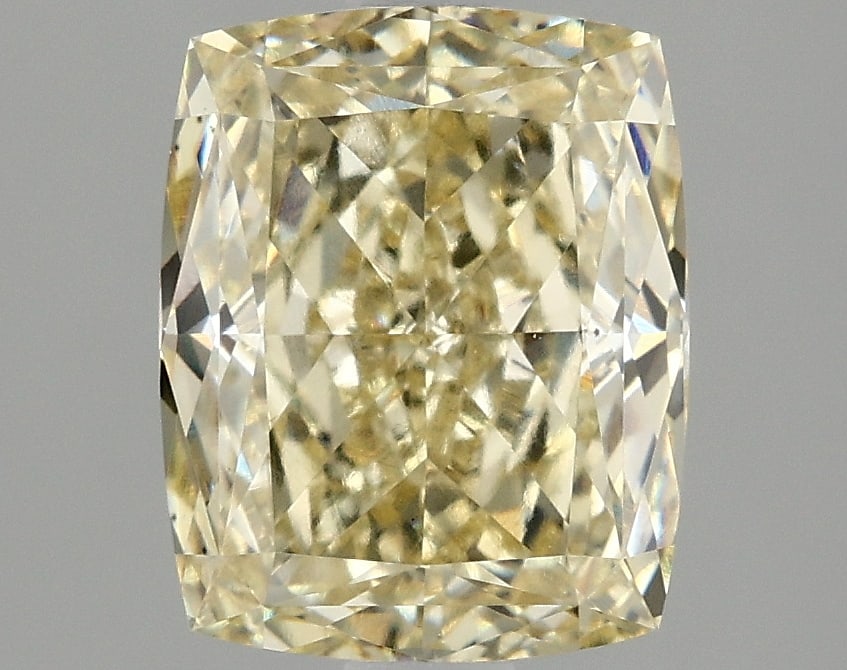 2.29 ctw. VS1 IGI Certified Cushion Cut Loose Diamond (LAB GROWN): IGI Certified Cu Cut Loose Diamond (LAB GROWN) - Weight :- 2.29 ctw; Color :- Fancy Yellow; Clarity :-VS1 #3SS24096v15