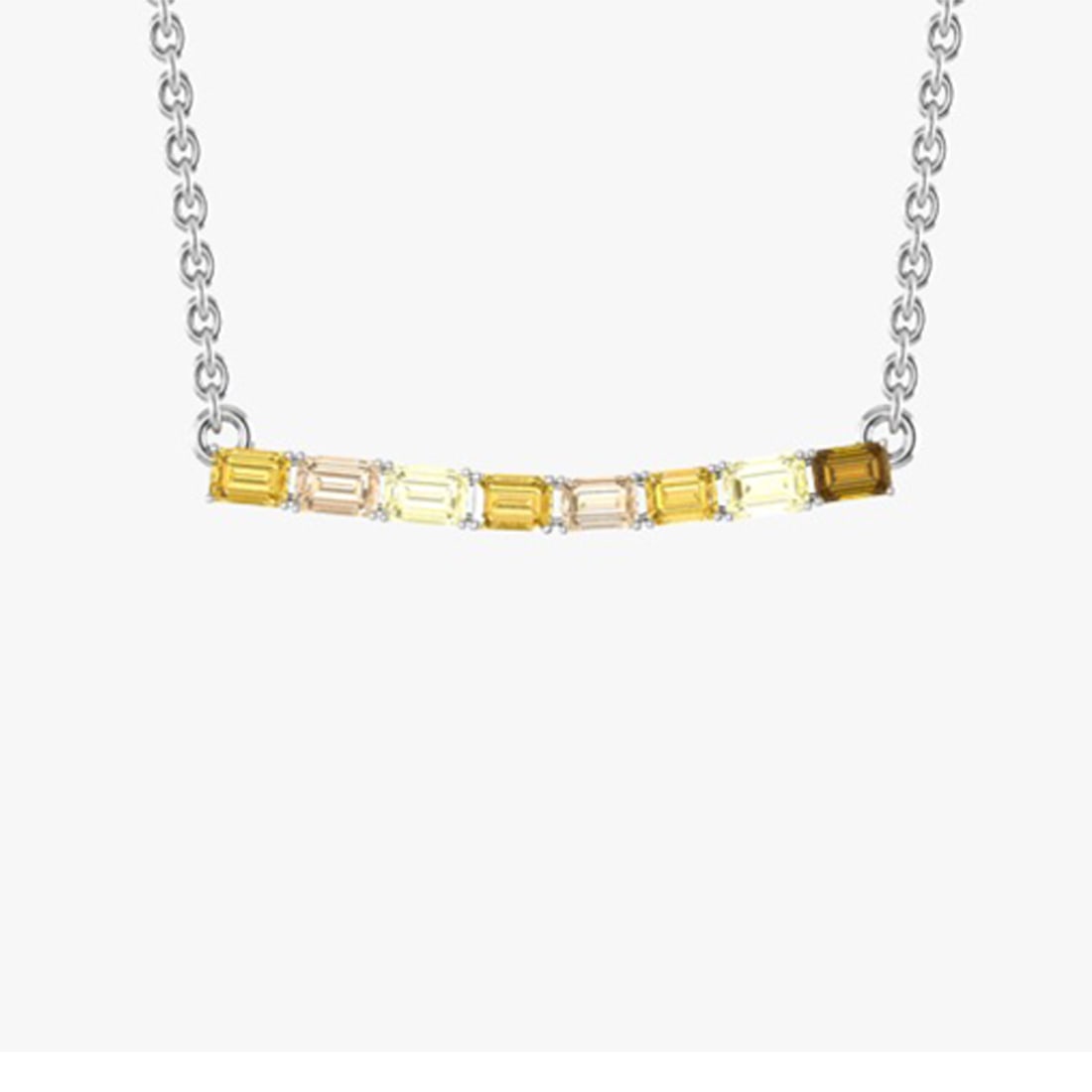 2.40 Ctw VS/SI1 Fancy NaturalYellow Brown Diamond 14K White Gold Pendant Ne: Center Diamond Weight :- 2.40 Ctw ( Emerlad Cut ) Color :- VS/SI1 Fancy NaturalYellow Brown Diamond Stone Setting : Prong Metal Weight : Approx 3.20 Gram 14K White Gold Pendant Necklace #3SS28304v12