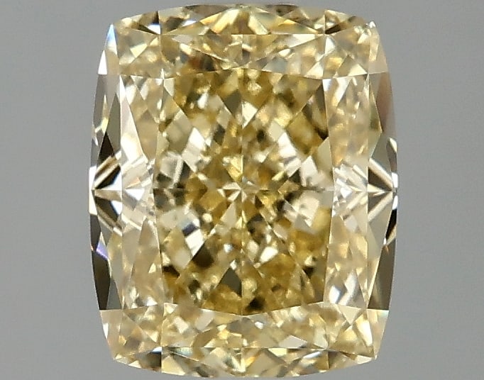 2.11ct Cushion Cut Lab Grown Diamond: IGI CertifiedCushionCut Loose Diamond (LAB GROWN) - Weight:2.11 ctw; Color: Fancy Intense Yellow; Clarity: VS1 #3SS98837v15