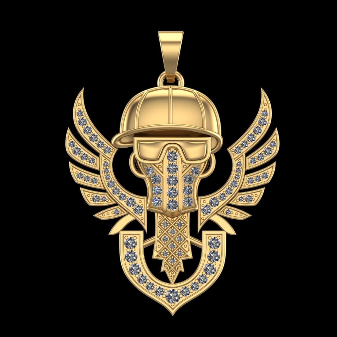 1.23 Ctw VS/SI1 Diamond Prong Set 10K Yellow Gold Men s Theme Pandant: Total Daimond Weight :-1.23 Ctw Color : J-K Clarity : VS/SI1 Setting : Prong Metal Weight : Approx 20.01 gram 10K Yellow Gold Men s Theme Pendant (ALL DIAMOND ARE LAB GROWN ) #3SS96314v15