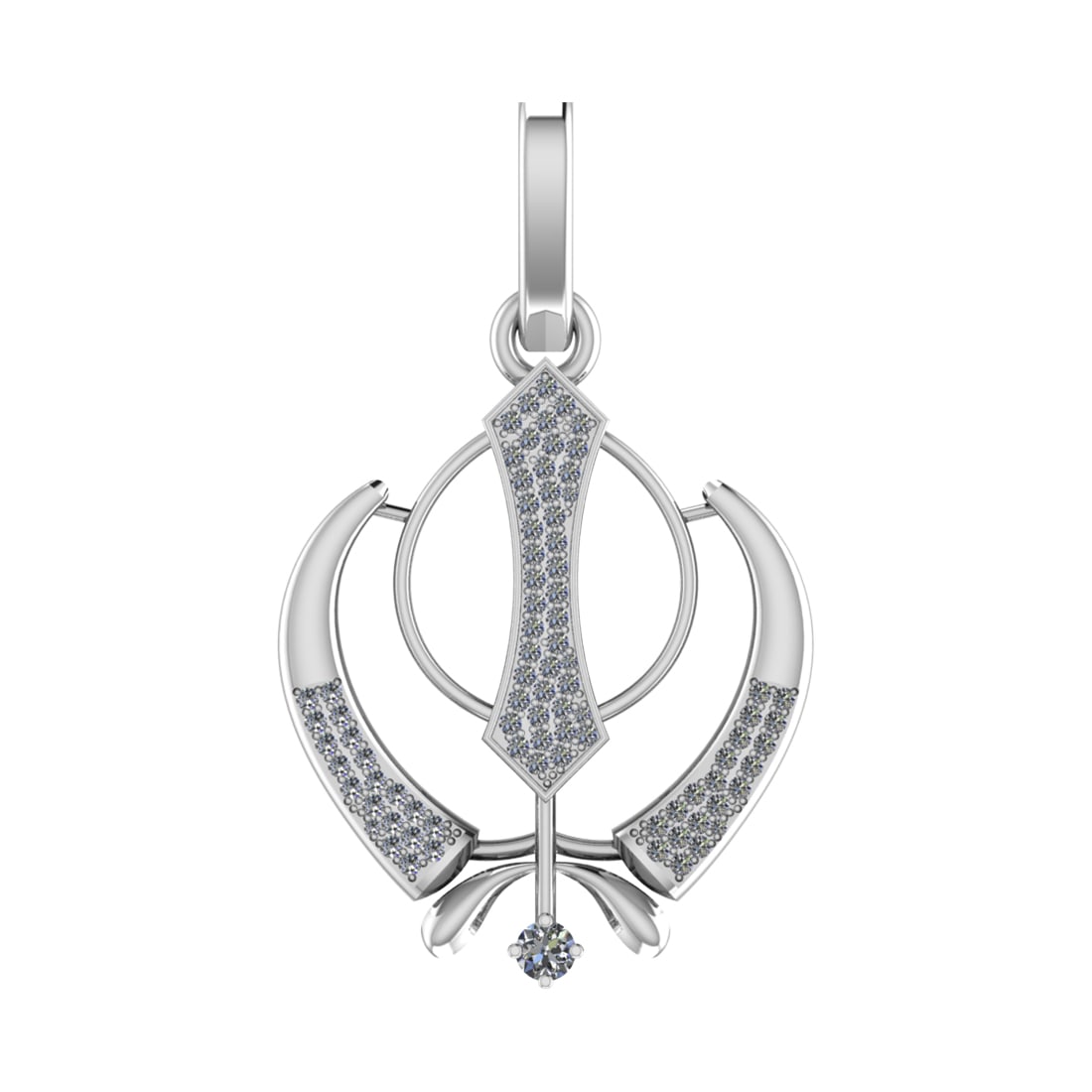 1.47 Ctw SI2/SI1 Diamond Prong Set 14k white Gold Pendant (ALL DIAMOND ARE: Total Daimond Weight :-1.47 Ctw Color : G-H Clarity : SI2/SI1 Setting : Prong Metal Weight : Approx 14.82 gram 14k White Gold Pendant (ALL DIAMOND ARE LAB GROWN) #3SS65589v15