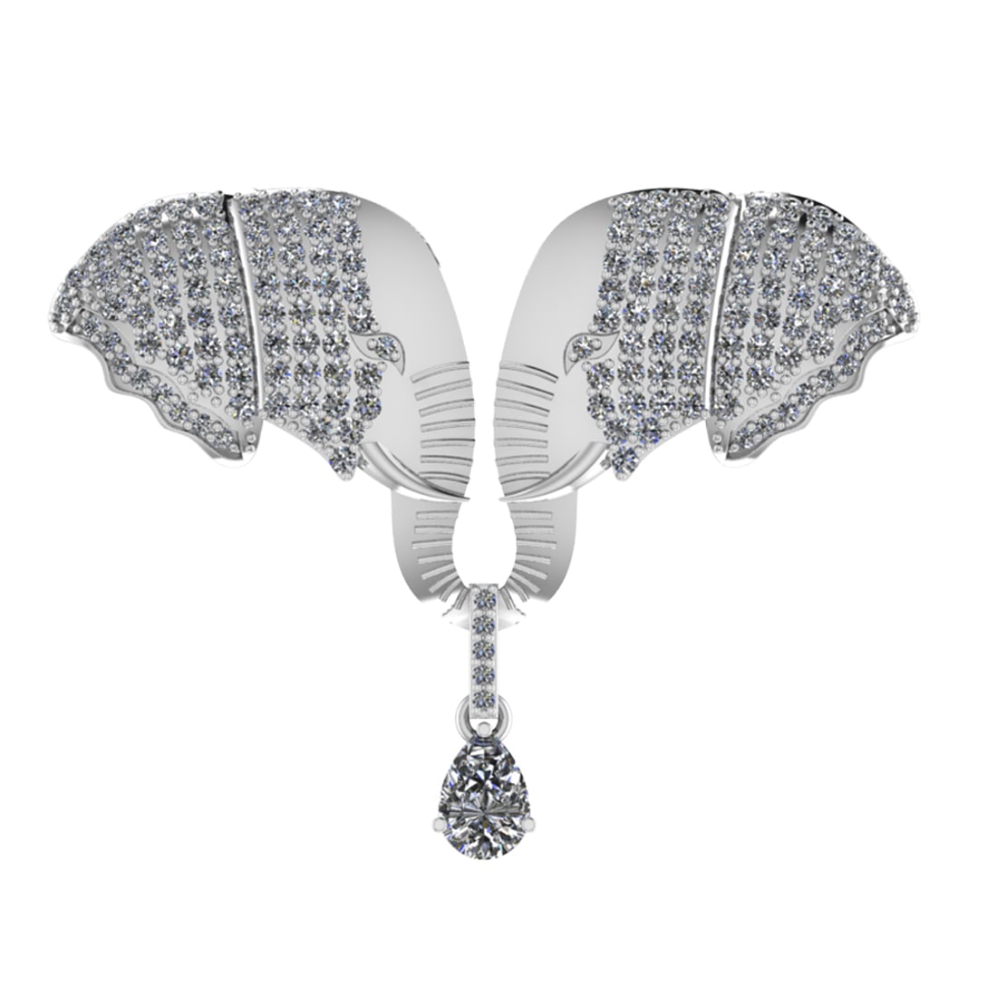 2.88 Ctw VS/SI1 Diamond 14k white Gold Pendant (ALL DIAMOND ARE LAB GROWN ): Center Daimond Weight :-0.75 Ctw ( Round Cut) Color : J-K Clarity : VS/SI1 Side Diamond Weight Of Ctw 2.13 Ctw Color : J-K Clarity : VS/SI1 Daimond Setting : Prong Metal Weight : Approx 10.22 gram