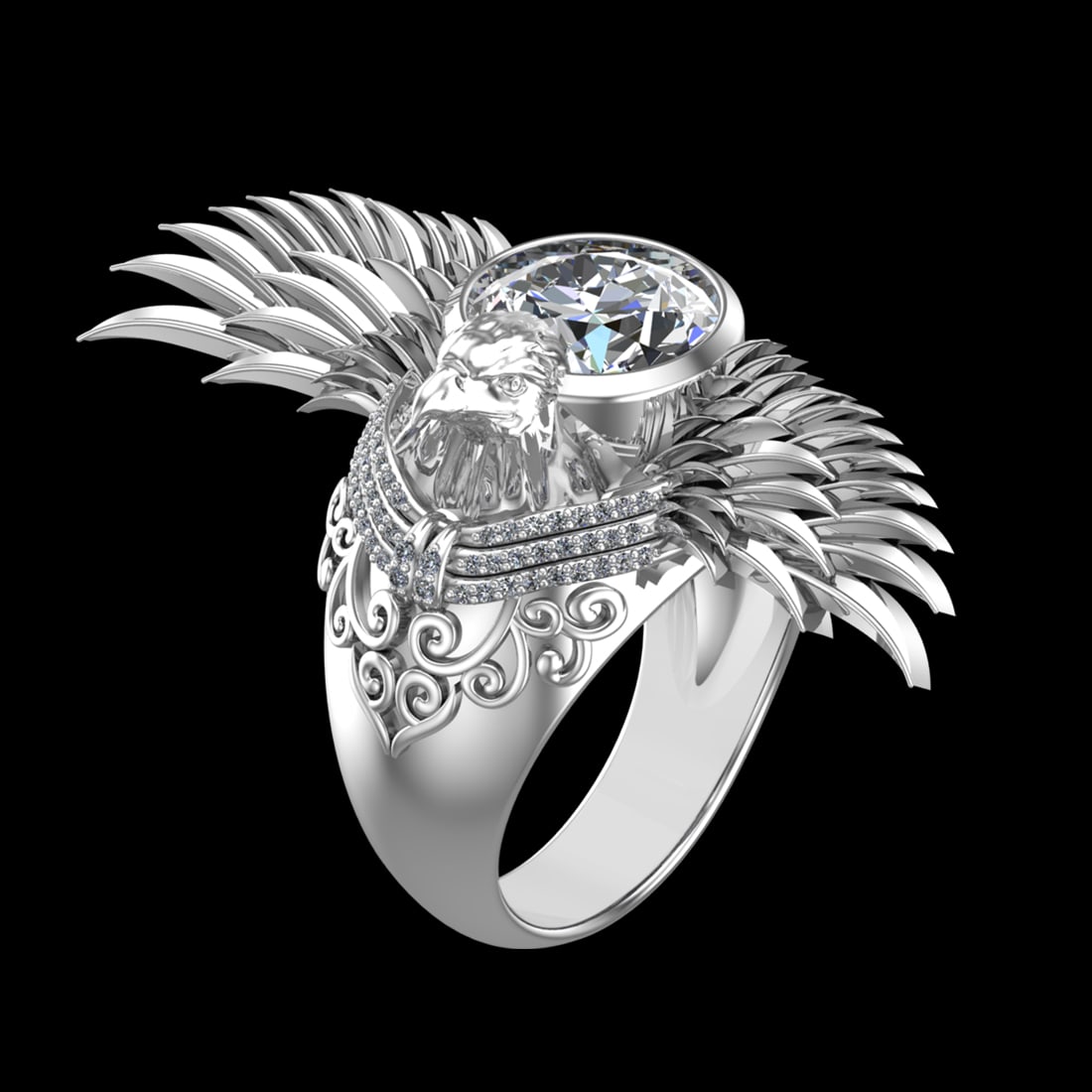 2.75 Ctw VS/SI1 Diamond Prong Set 18k white Gold Engagement Ring: Center Daimond Weight :-2.75 Ctw ( Round Cut) Color : G-H Clarity : VS/SI1 Daimond Setting : Prong Metal Weight : Approx 24.39 gram 18k White Gold Engagement Ring Current Ring Size 8 (ALL DIAMOND ARE