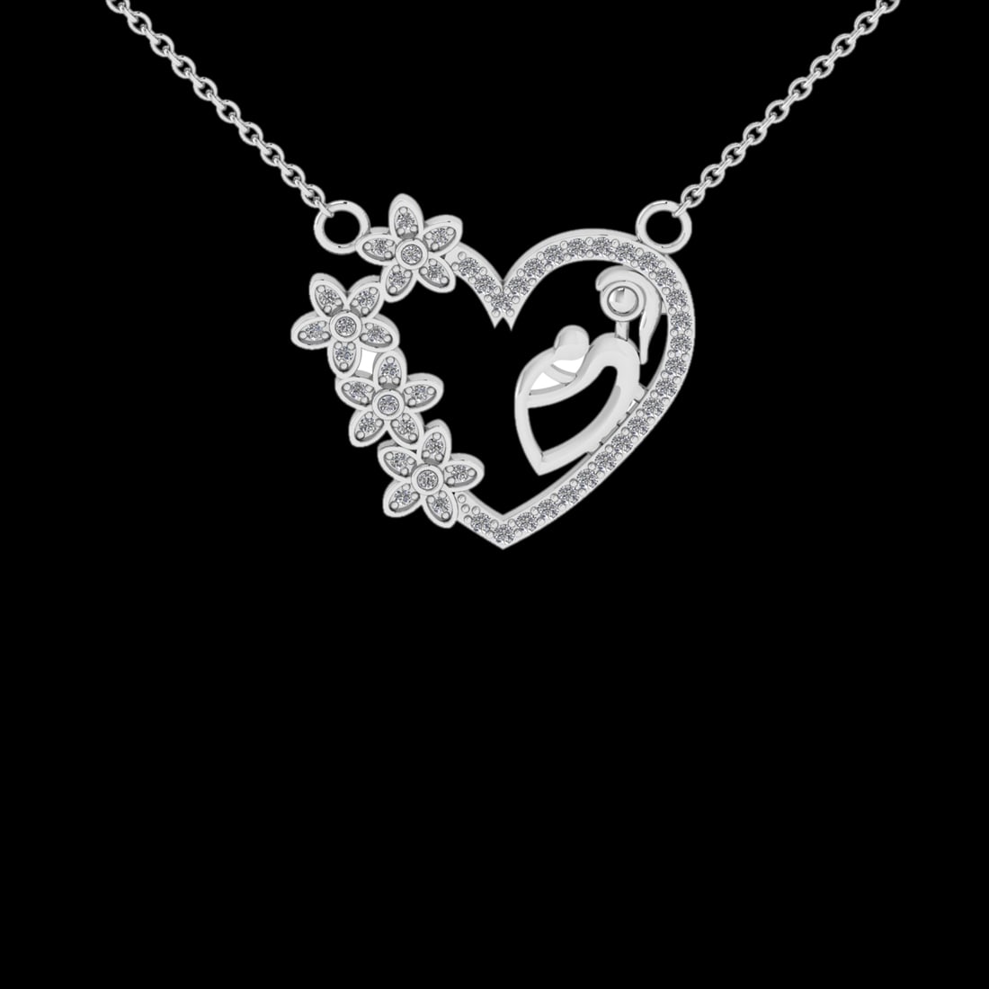 0.32 Ctw VS/SI1 Diamond 14 K White Gold Necklace(ALL DIAMOND ARE LAB GROWN: Total Diamond Weight : 0.32 Ctw (Round cut) Center Diamond Color :- G-H Center Clarity : VS/SI1 Stone Setting : Prong Metal Weight : Approx 3.50 Gram 14 K White Gold Necklace(ALL DIAMOND ARE LAB