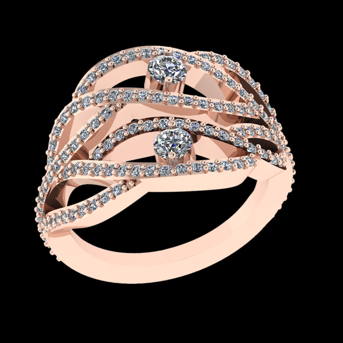 1.09 Ctw VS/SI1 (ALL DIAMOND ARE LAB GROWN ) Diamond 10k Rose Gold Engageme: Center Daimond Weight :-0.28 Ctw ( Round Cut) Color : J-K Clarity : VS/SI1 (ALL DIAMOND ARE LAB GROWN ) Side Diamond Weight Of Ctw 0.81 Ctw Color : J-K Clarity : VS/SI1 (ALL DIAMOND ARE LAB GROWN )