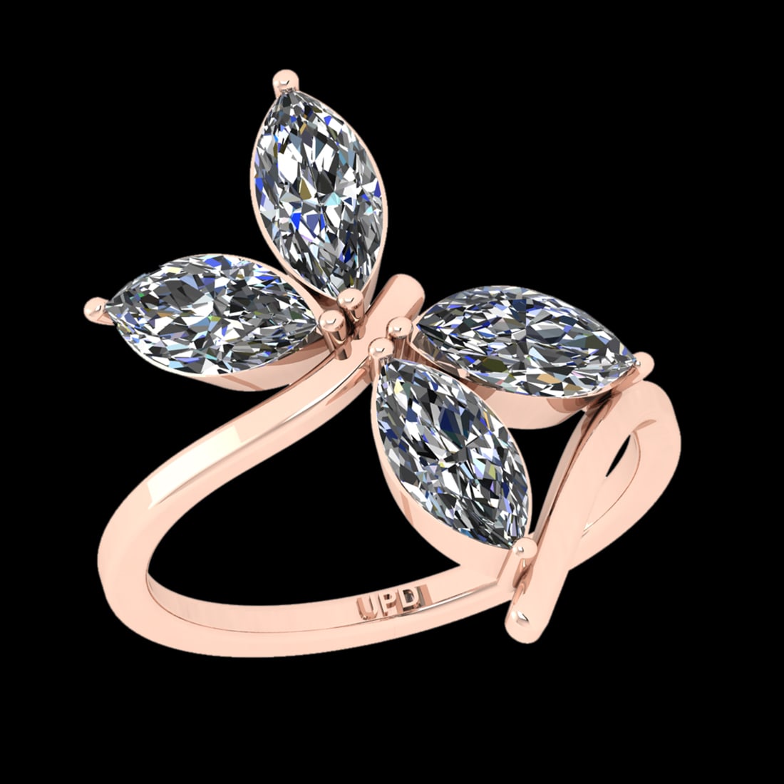 2.00 Ctw SI2/SI1 Diamond 10k Rose Gold Solitaire Ring (ALL DIAMOND ARE LAB: Total Daimond Weight :-2.00 Ctw ( MarquiseCut ) Color : J-K Clarity : SI2/SI1 Setting : Prong Metal Weight : Approx 4.10 gram 10k Rose Gold Ring Current Ring Size 6 (ALL DIAMOND ARE LAB GROWN )