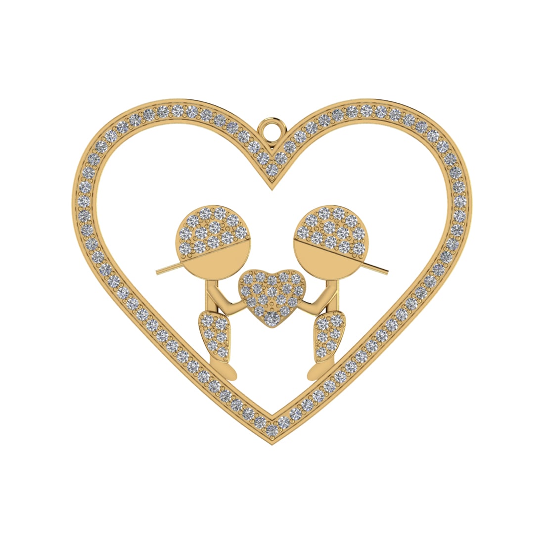 0.98 Ctw SI2/SI1 Diamond Prong Set 14k Yellow Gold Pendant (ALL DIAMOND ARE: Total Daimond Weight :-0.98 Ctw Color : G-H Clarity : SI2/SI1 Setting : Prong Metal Weight : Approx 5.58 gram 14k Yellow Gold Pendant (ALL DIAMOND ARE LAB GROWN ) #3SS96485v15