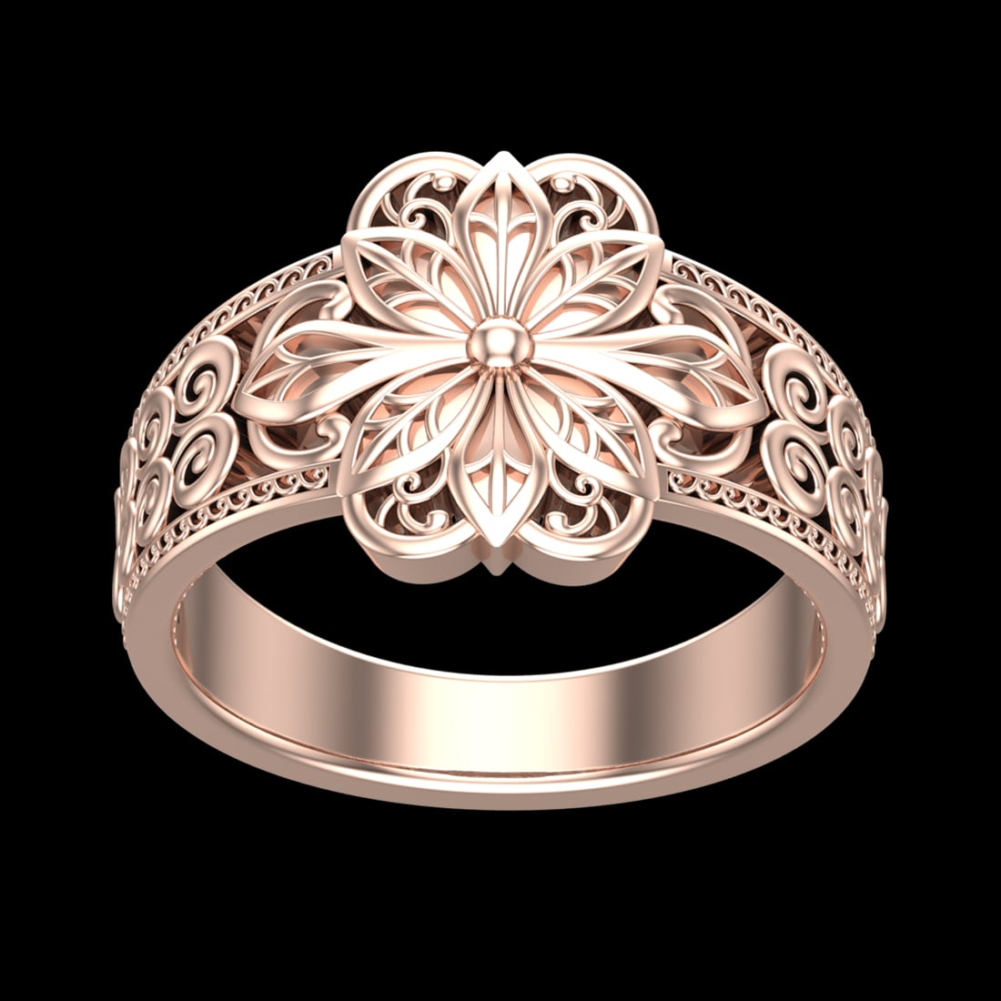 Flower Sophisticated Filigree theme 10k Yellow Gold Engagement?Ring (ALL DI: Flower Sophisticated Filigree theme Gold Weight Approx :- 4.50 gram 10k Yellow Gold?Engagement?Ring (ALL DIAMOND ARE LAB GROWN #3SS65705v15