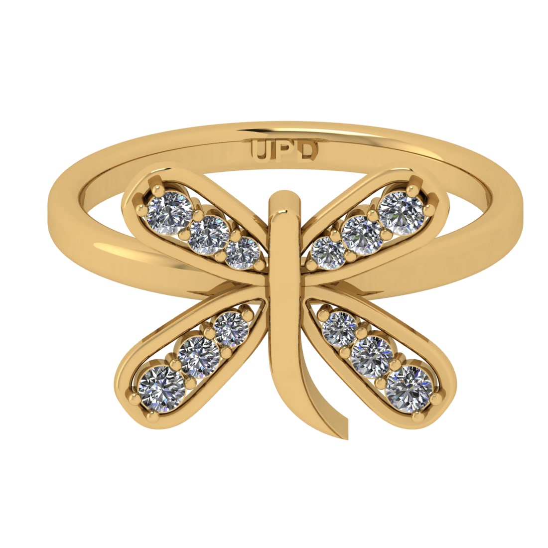 0.30 Ctw SI2/SI1 Diamond Prong Set 14k Yellow Gold Engagement Ring (ALL DIA: Total Daimond Weight :-0.30 Ctw Color : G-H Clarity : SI2/SI1 Setting : Prong Metal Weight : Approx 3.47 gram 14k Yellow Gold Engagement Ring Current Ring Size 6 (ALL DIAMOND ARE LAB GROWN )