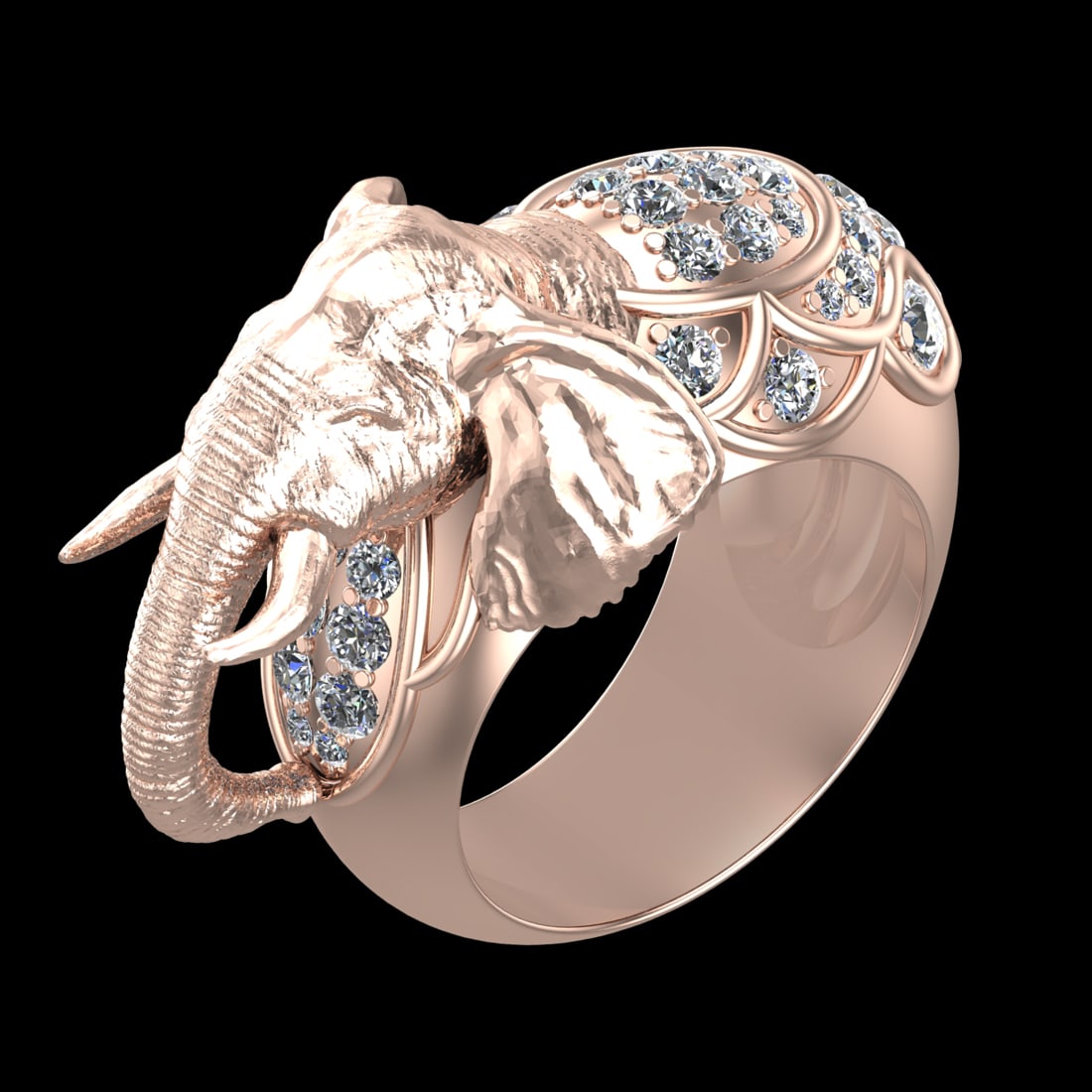 1.69 Ctw VS/SI1 Diamond 10k Rose Gold Engagement Ring (ALL DIAMOND ARE LAB (1 of 2)