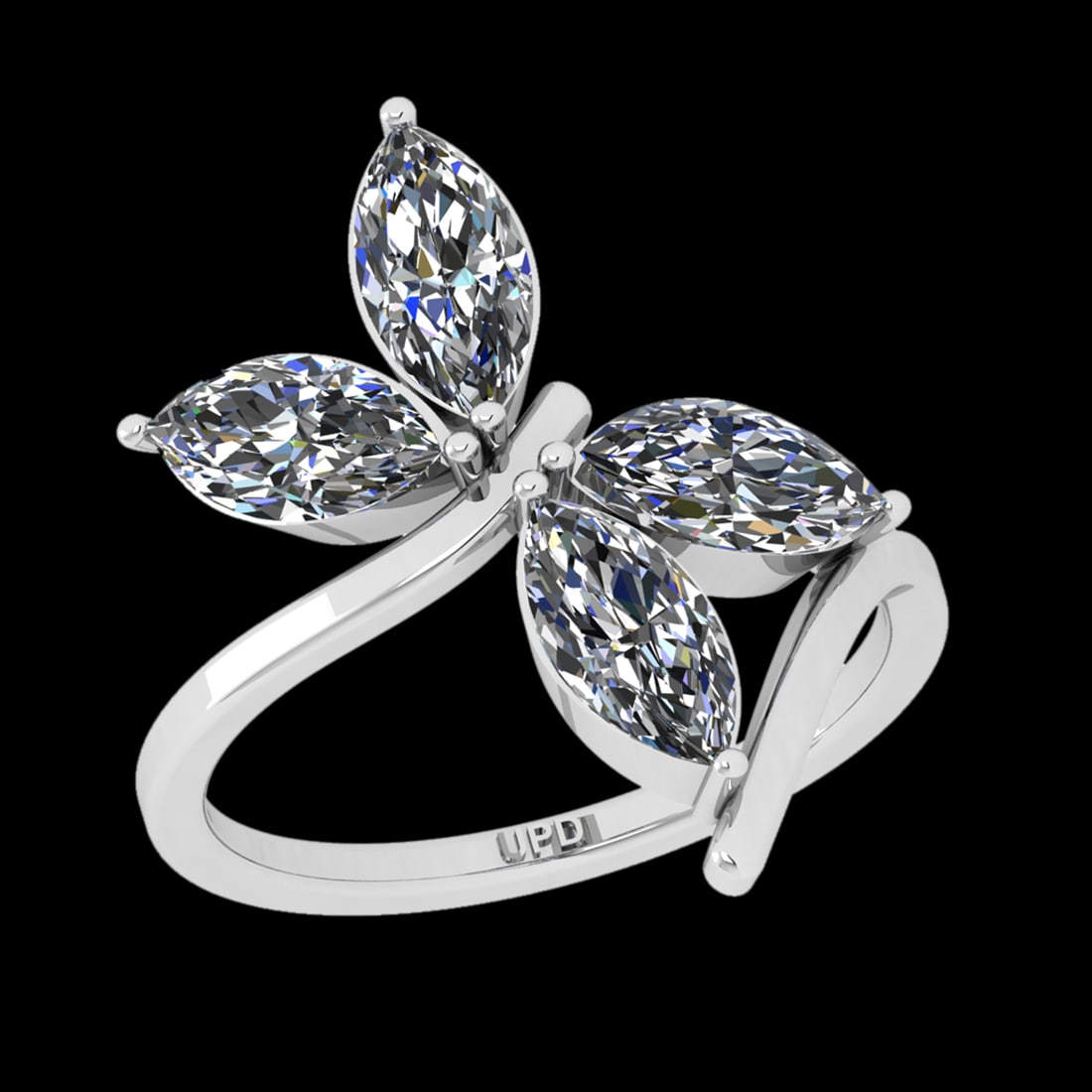 2.00 Ctw SI2/SI1 Diamond 10k white Gold Solitaire Ring (ALL DIAMOND ARE LAB (1 of 2)