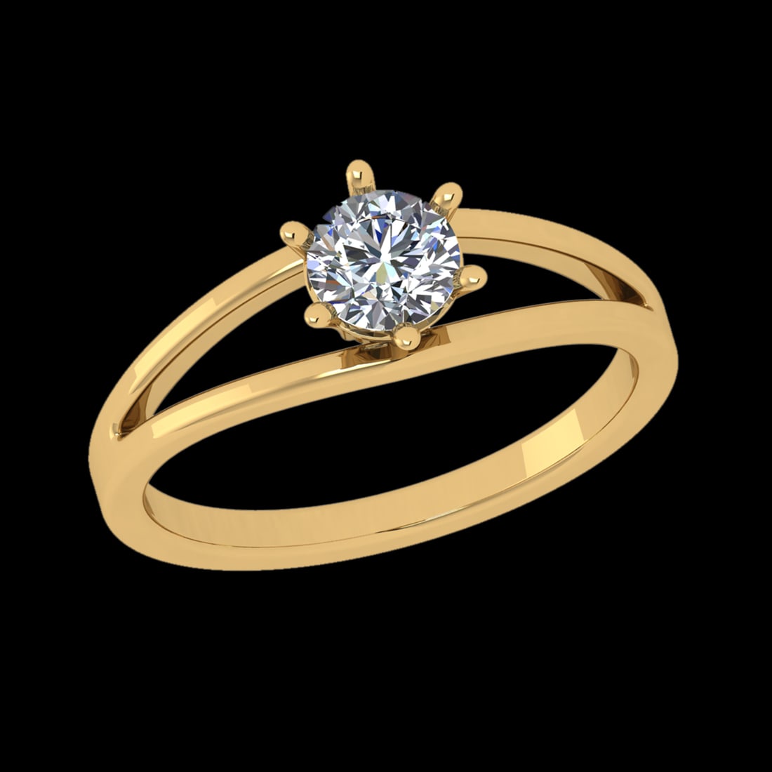 0.50 CtwVS/SI1 Diamond 10k Yellow Gold Solitaire Ring: Center Daimond Weight :-0.50 Ctw (Round Cut) Color : j-k Clarity : VS/SI1 Daimond Setting : Prong Metal Weight : Approx 2.98 gram 10k Yellow Gold Solitaire Ring Current Ring Size 6 (ALL DIAMOND ARE LA