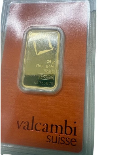 20g Gold Bar Valcambi: 20g Gold Bar Valcambi #3SS96800v15