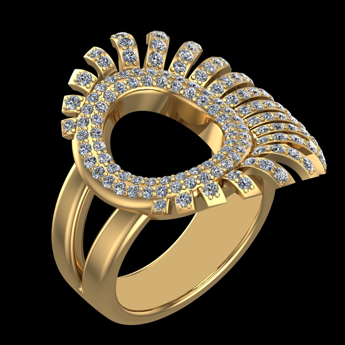 1.74 Ctw VS/SI1 Diamond 10k Yellow Gold Engagement Ring (ALL DIAMOND ARE LA: Total Daimond Weight :-1.74 Ctw Color : J-k Clarity : VS/SI1 Setting : Prong Metal Weight : Approx 15.62 gram 10k Yellow Gold Engagement Ring Current Size 8(ALL DIAMOND ARE LAB GROWN ) #3SS23378v15