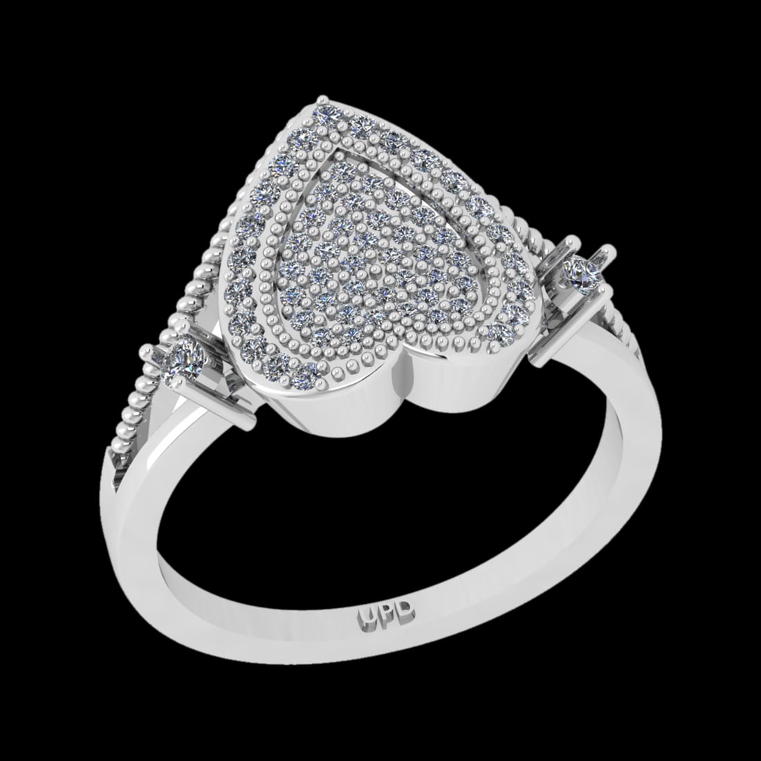 0.40 Ctw VS/SI1 Diamond 10k White Gold Engagement Ring (ALL DIAMOND ARE LAB: Total Diamond Weight :-0.40 Ctw (Round cut) Color :- J-K Clarity : VS/SI1 Setting : Prong Metal Weight : Approx 5.43gram 10k White Gold Engagement Ring Current Ring Size-6 (ALL DIAMOND ARE LAB GROWN) 
