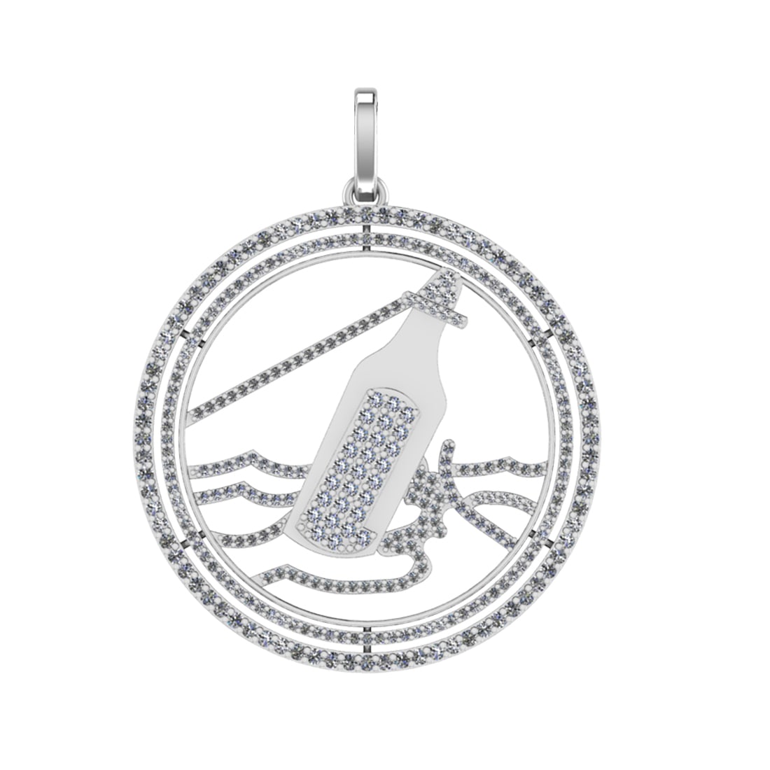 1.88 Ctw VS/SI1 Diamond 14k white Gold Pendant (ALL DIAMOND ARE LAB GROWN ): Total Daimond Weight :-1.88 Ctw Color : J-K Clarity : VS/SI1 Setting : Prong Metal Weight : Approx 10.22 gram 14k White Gold Pendant (ALL DIAMOND ARE LAB GROWN ) #3SS65053v15