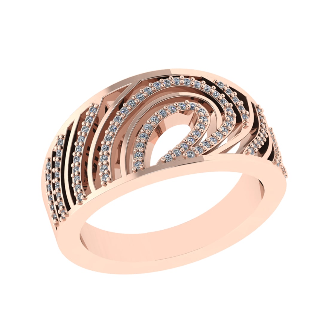 0.24 Ctw SI2/SI1 Diamond Prong Set 14k Rose Gold Engagement Ring (ALL DIAMO: Total Daimond Weight :-0.24 Ctw Color : G-H Clarity : SI2/SI1 Setting : Prong Metal Weight : Approx 6.64 gram 14k Rose Gold Engagement Ring Size 6 (ALL DIAMOND ARE LAB GROWN) #3SS22568v15