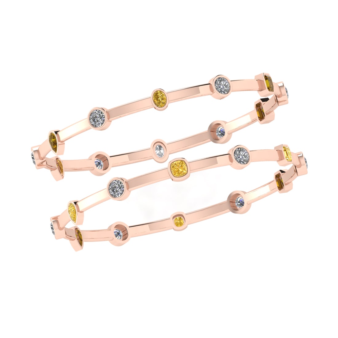 6.96 Ctw VS/SI1 Fancy Natural Yellow Brown and white Diamond 14K Rose Gold: Center Diamond Weight :- 3.60 Ctw ( Round,Pear,Cushion,Emerald Cut ) Color :- VS/SI1 Fancy NaturalYellow Brown Diamond Stone Setting : Prong Side Diamond Weight Of Ctw 3.36 Ctw Side Stone Color : J-K 