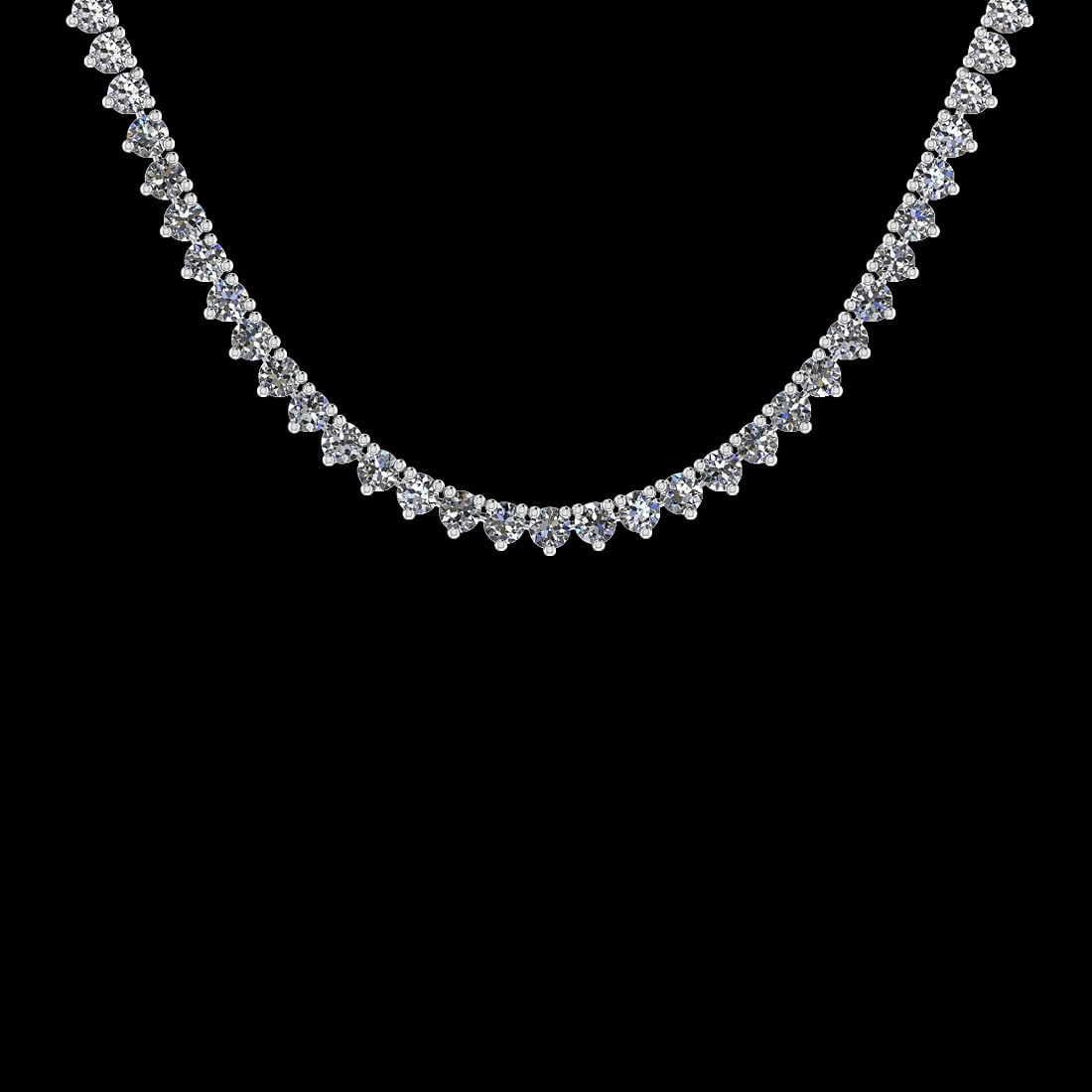 2.24 Ctw VS/SI1 Diamond 14K Yellow Gold Slide Necklace (ALL DIAMOND ARE LAB (1 of 1)
