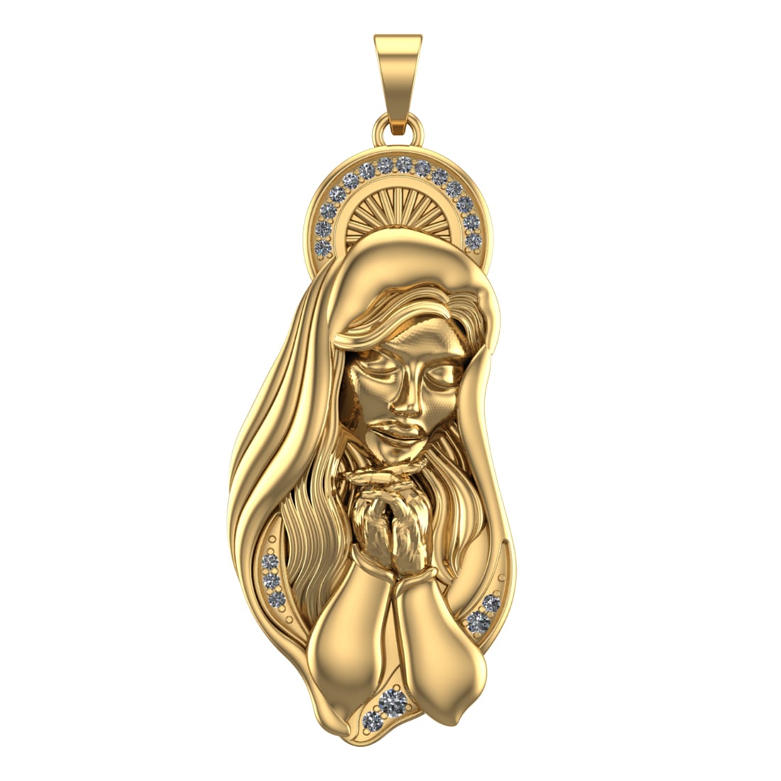 2.80 Ctw VS/SI1 Diamond 14k Yellow Gold Pendant(ALL DIAMOND ARE LAB GROWN) (1 of 1)