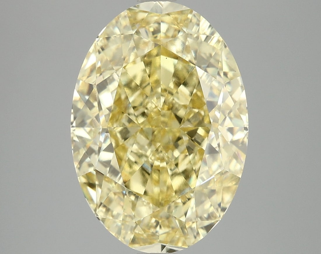 6.59ct Oval Cut Lab Grown Diamond: IGI Certified Oval Cut Loose Diamond (LAB GROWN) - Weight: 6.59 ctw; Color: Fancy Vivid Yellow; Clarity: VS1 #3SS18946v16