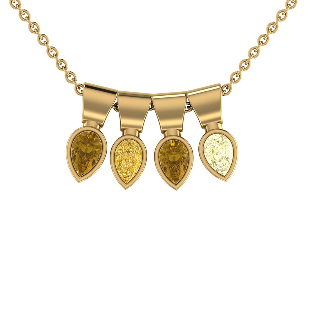 1.20 Ctw VS/SI1 Fancy NaturalYellow Brown Diamond 14K Yellow Gold Pendant N (1 of 1)