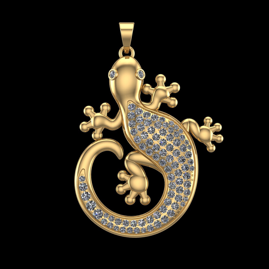 2.63 Ctw VS/SI1 Diamond 10k Yellow Gold Pandant (ALL DIAMOND ARE LAB GROWN: Total Daimond Weight :-2.63 Ctw Color : J-K Clarity : VS/SI1 Setting : Prong Metal Weight : Approx 31.99 gram 10k Yellow Gold Pandant (ALL DIAMOND ARE LAB GROWN ) #3SS23423v15