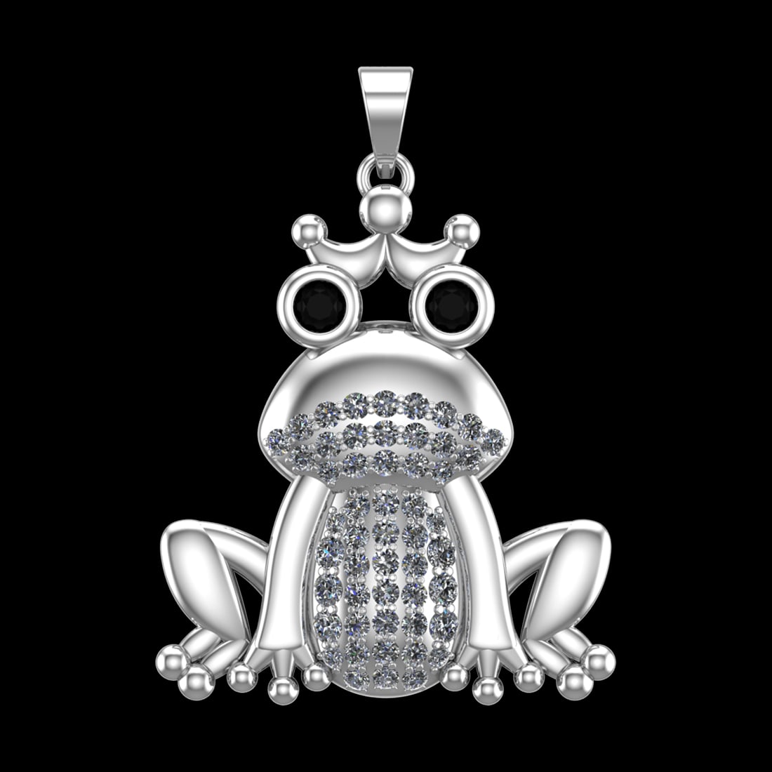 1.22 Ctw VS/SI1 Treated fancy black diamond Prong Set 18k white Gold Pendan: Eye Stone Weight :- 0.22 ctw Eye Stone Color :- Treated fancy black diamond Total Daimond Weight :-1.00 Ctw Color : G-H Clarity : VS/SI1 Setting : Prong Metal Weight : Approx 12.14 gram 18k White Gold