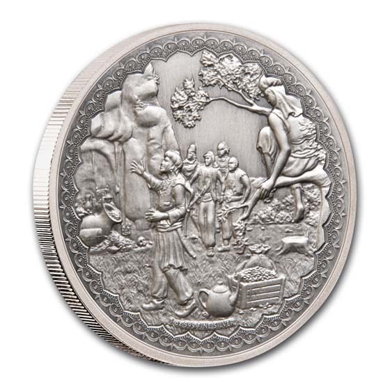 2019 Niue 1 oz Silver $2 Ali Baba and the Forty Thieves: 2019 Niue 1 oz Silver $2 Ali Baba and the Forty Thieves #3SS98495v15