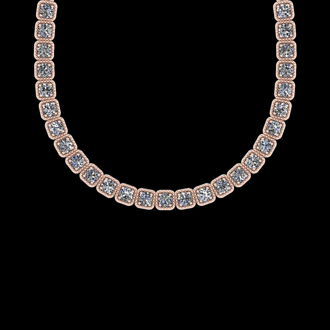 2.82 Ctw VS/SI1 Diamond 14K Rose Gold Necklace (ALL DIAMOND ARE LAB GROWN ): Center Diamond Weight : 2.82 Ctw (Round Cut) Center Diamond Color :- J-K Center Clarity : VS/SI1 Stone Setting : Prong 14K Rose Gold Size :-17 Inch (ALL DIAMOND ARE LAB GROWN ) Necklace (ALL DIAMOND