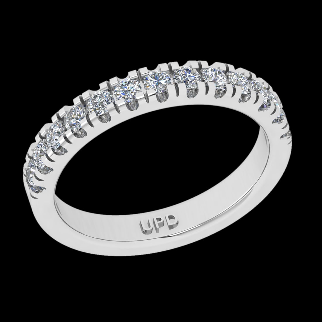 0.52 Ctw VS/SI1 Diamond 10k White Gold Eternity Band Ring (ALL DIAMOND ARE: Total Diamond Weight :-0.52 Ctw (Round cut) Color :- J-K Clarity : VS/SI1 Setting : Prong Metal Weight : Approx 3.90gram 10k White Gold Eternity Band Ring Current Ring Size-6 (ALL DIAMOND ARE LAB GROW
