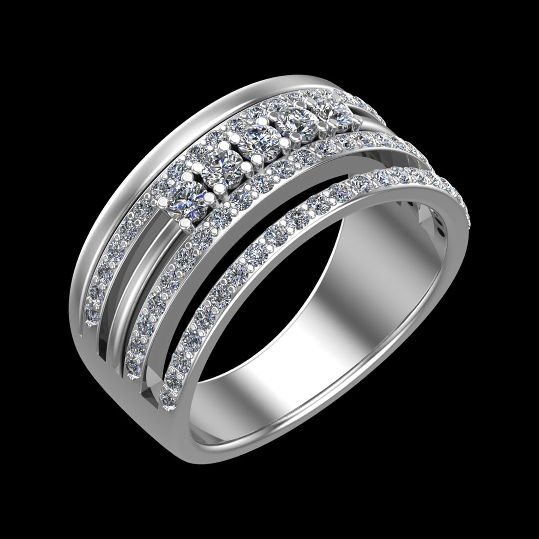 1.07 Ctw VS/SI1 Diamond Prong Set 10K white Gold Engagement Ring (ALL DIAMO: Center Daimond Weight :-0.34 Ctw ( Round Cut) Color : F-G Clarity : VS/SI1 Side Diamond Weight Of Ctw 0.73 Ctw Color : F-G Clarity : VS/SI1 Daimond Setting : Prong Metal Weight : Approx 6.68 gram 10K 