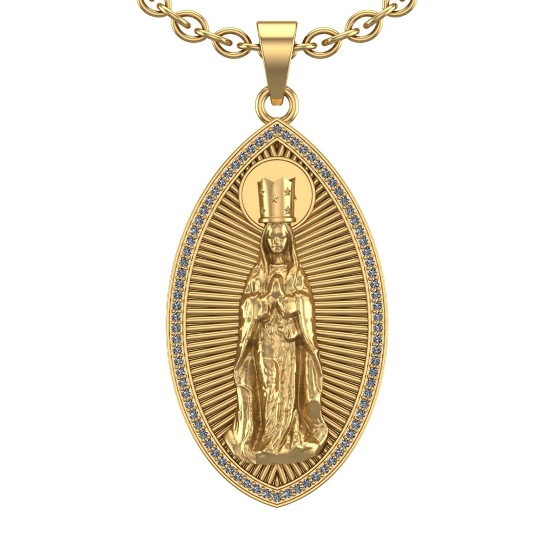 0.40 Ctw VS.SI1 (ALL DIAMOND ARE LAB GROWN ) Diamond 14k Yellow Gold Neckla: Total Daimond Weight :-0.40 Ctw Color : G-H Clarity : VS.SI1 (ALL DIAMOND ARE LAB GROWN ) Setting : Prong Metal Weight : Approx 15.98 gram 14k Yellow Gold Necklace (ALL DIAMOND ARE LAB GROWN ) #3SS733