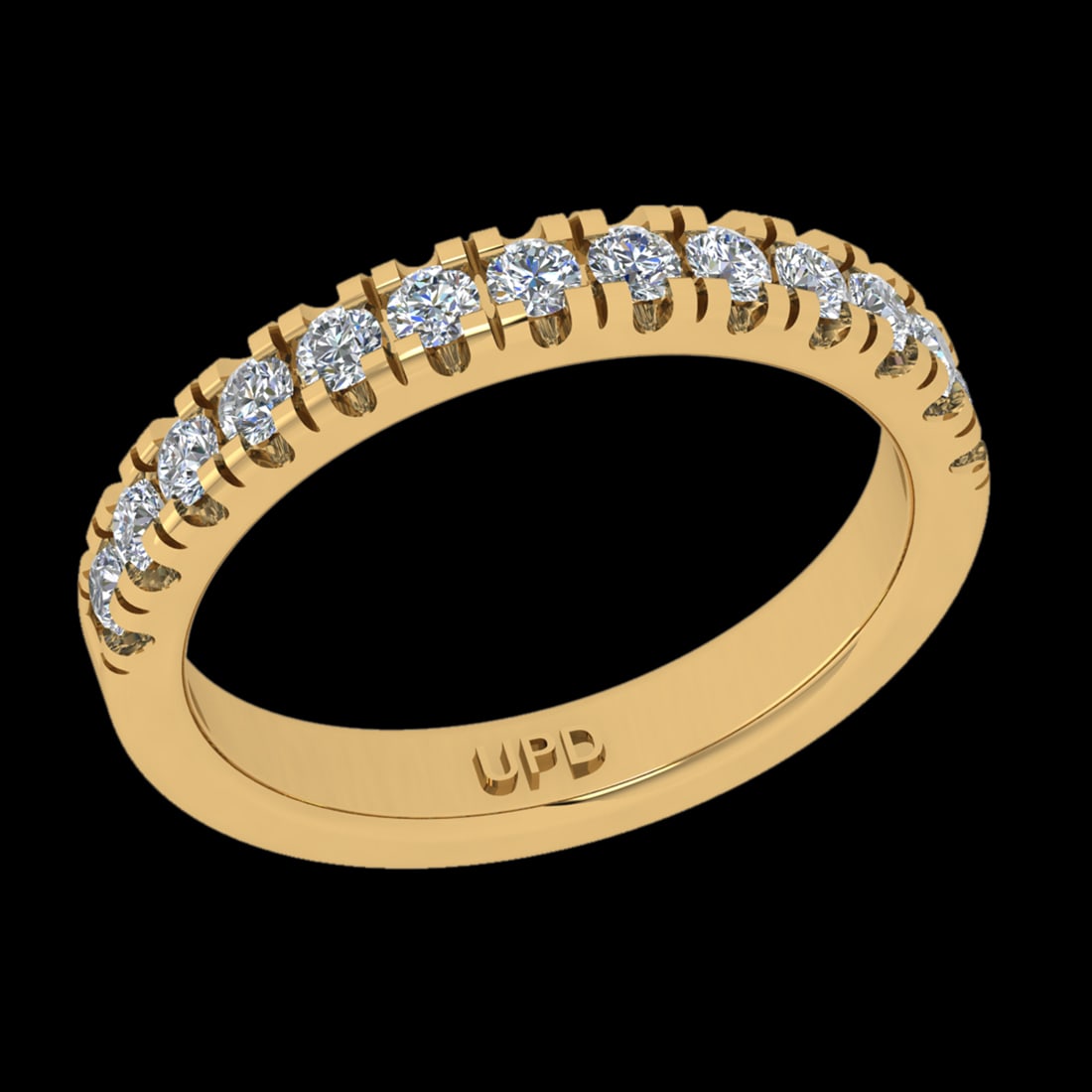 0.52 Ctw VS/SI1 Diamond 10k Yellow Gold Eternity Band Ring (ALL DIAMOND ARE