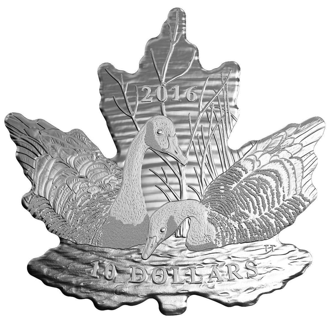 2016 $10 Maple Leaf Silhouette: Canada Geese - Pure Silver Coin (1 of 1)