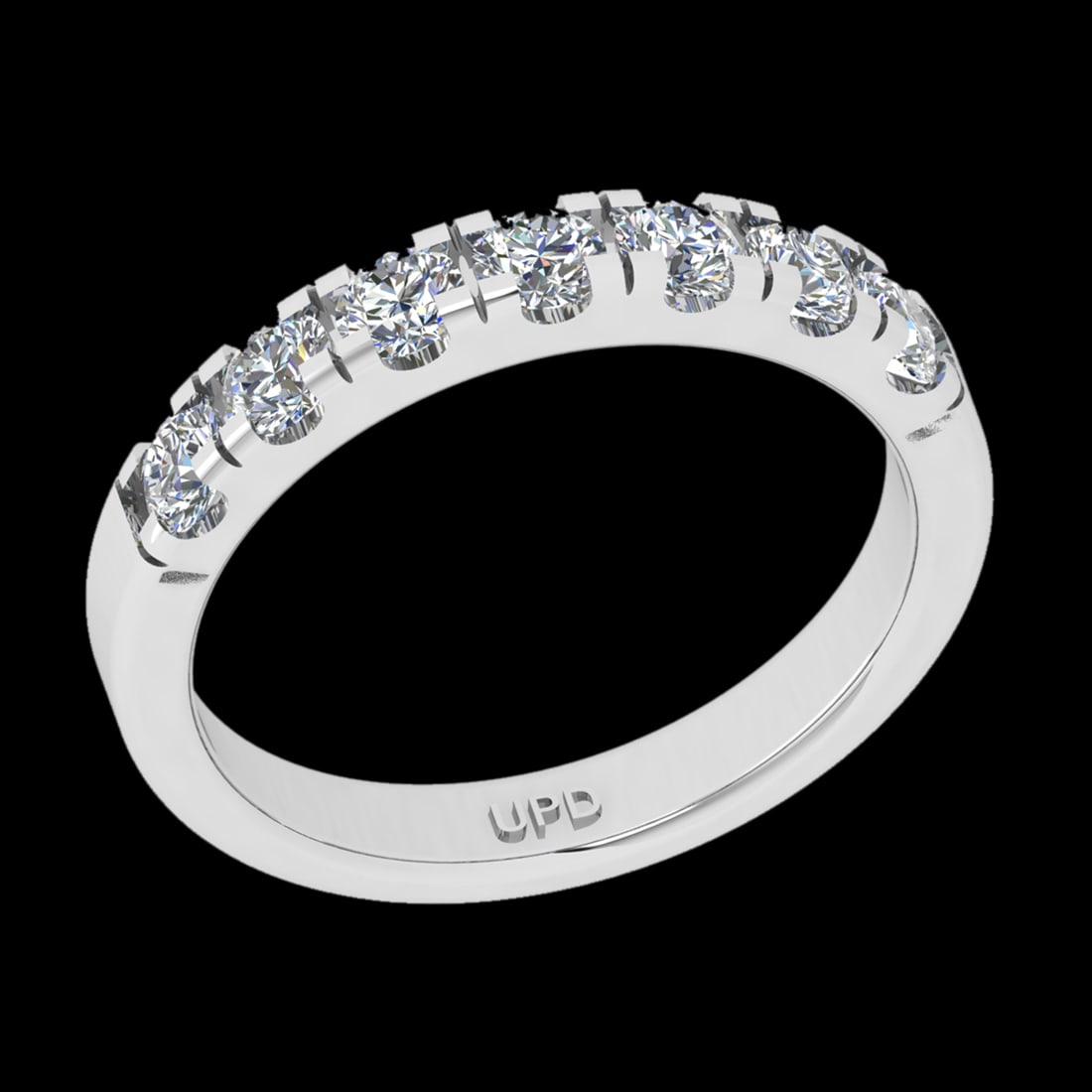 0.75 Ctw VS/SI1 Diamond 10k White Gold Eternity Band Ring (ALL DIAMOND ARE: Total Diamond Weight :-0.75 Ctw (Round cut) Color :- J-K Clarity : VS/SI1 Setting : Prong Metal Weight : Approx 3.20gram 10k White Gold Eternity Band Ring Current Ring Size-6 (ALL DIAMOND ARE LAB