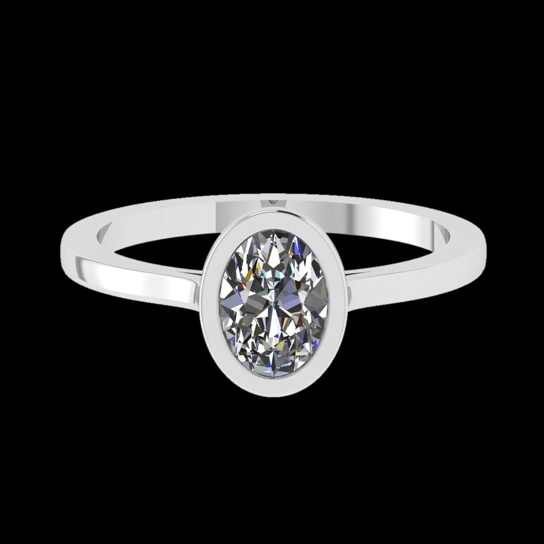 0.75 Ctw VS/SI1 Diamond Prong Set 10K white Gold Solitaire Ring (ALL DIAMON: Center Daimond Weight :-0.75 Ctw ( Oval Cut) Color : F-G Clarity : VS/SI1 Metal Weight : Approx 2.14 gram 10K white Gold Solitaire Ring Current Ring Size 6 (LAB GROWN) #3SS23119v15