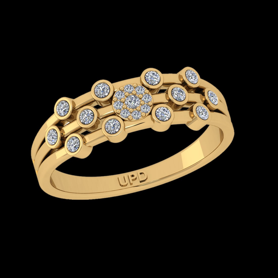 0.23 Ctw VS/SI1 Diamond 10k Yellow Gold Engagement Ring (ALL DIAMOND ARE LA: Total Daimond Weight :-0.23 Ctw Color : J-K Clarity : VS/SI1 Setting : Prong Metal Weight : Approx 3.64 gram 10k Yellow Gold Engagement Ring Current Ring Size 7 (ALL DIAMOND ARE LAB GROWN ) #3SS23414v