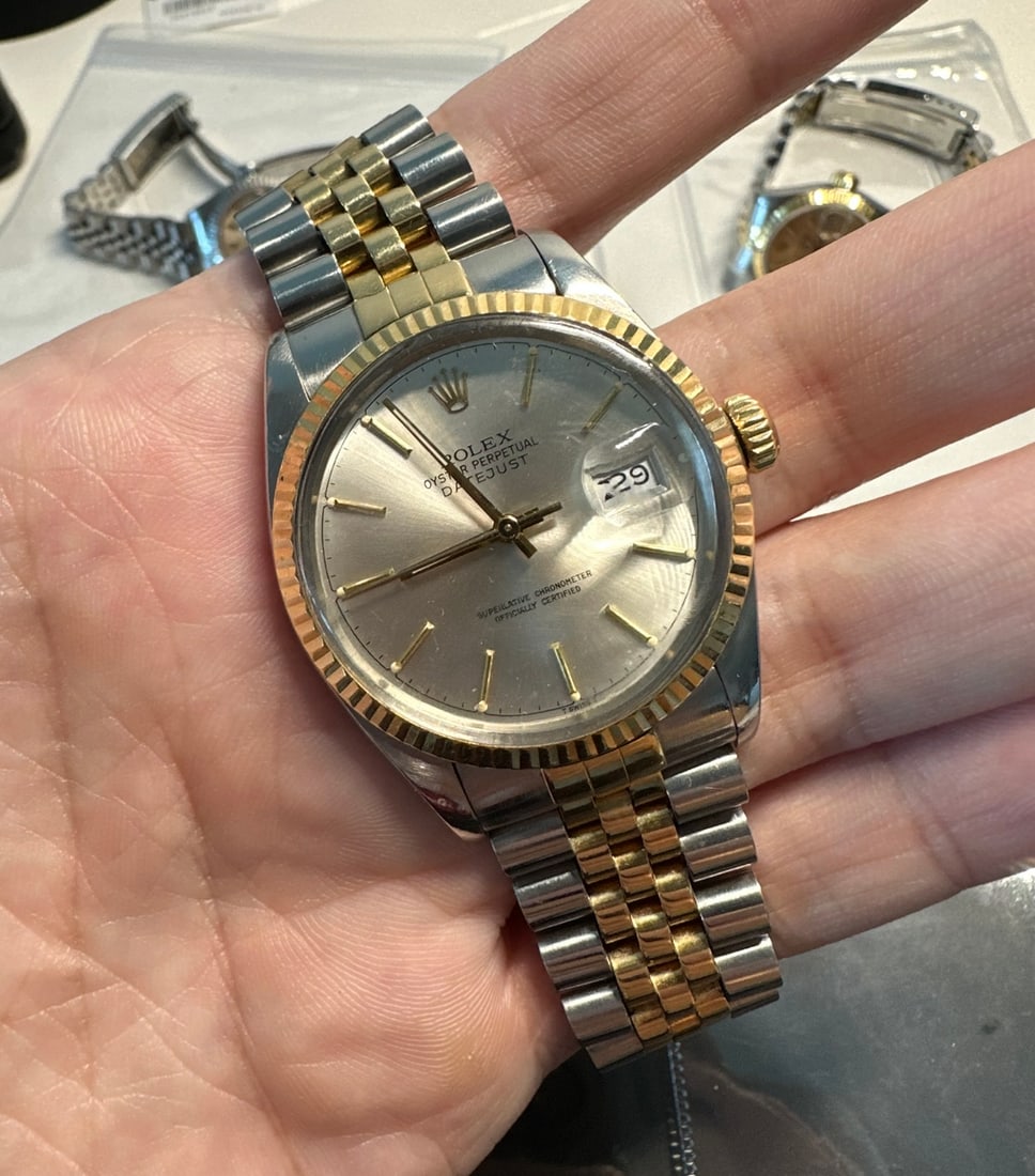 36mm Two-Tone Rolex Datejust in like new condition comes with Box & Apprais