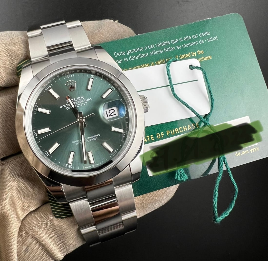 New 41mm Rolex Oysterperpetual Datejust Rolex comes with box and paper: New 41mm Rolex Oysterperpetual Datejust Rolex comes with box and paper #3SS95546v7