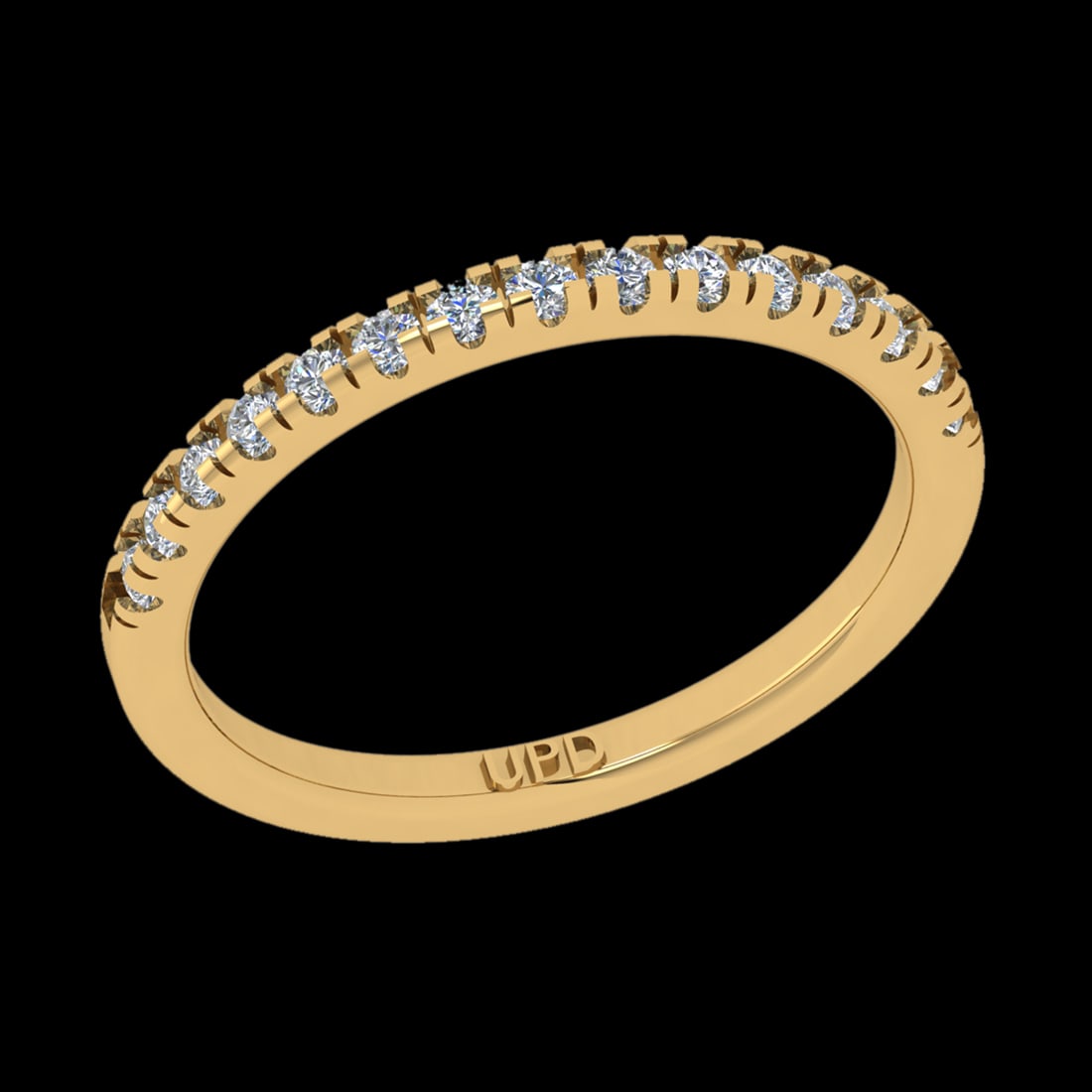 0.36 Ctw VS/SI1 Diamond 10k Yellow Gold Eternity Band Ring (ALL DIAMOND ARE: Total Diamond Weight :-0.36 Ctw (Round cut) Color :- J-K Clarity : VS/SI1 Setting : Prong Metal Weight : Approx 2.70 gram 10k Yellow Gold Eternity Band Ring Current Ring Size-6 (ALL DIAMOND ARE LAB