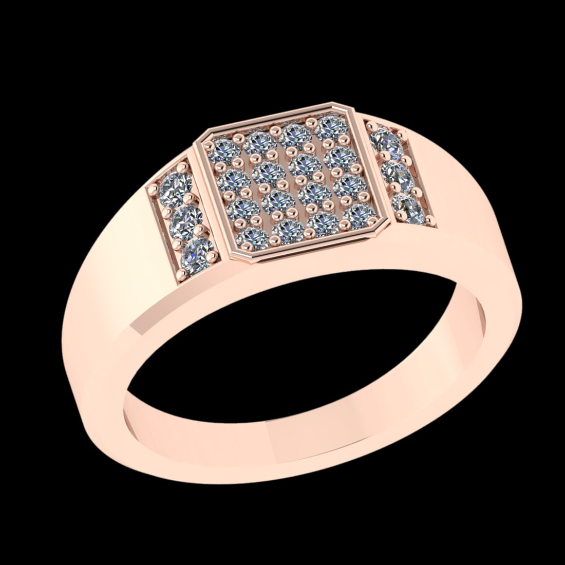 0.39 CtwVS/SI1 Diamond 10k Rose Gold Engagement Ring: Total Daimond Weight :-0.39 Ctw Color : j-k Clarity : VS/SI1 Setting : Prong Metal Weight : Approx 7.21 gram 10k Rose Gold Engagement Ring Current Ring Size 8 (ALL DIAMOND ARE LAB GROWN ) #3SS96390v15