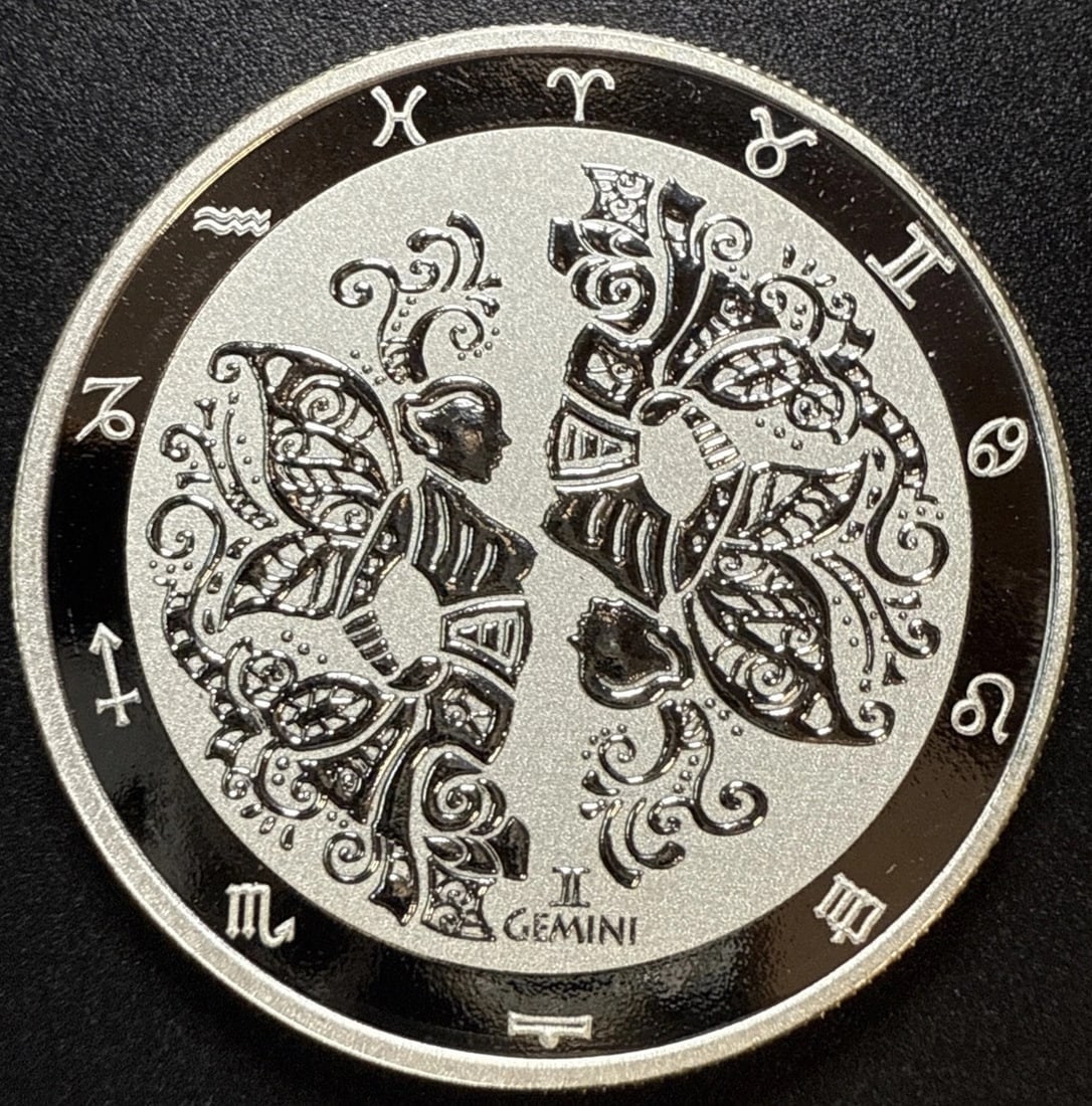 2021 Signs of the Zodiac ? 1 oz Silver Round.: 2021 Signs of the Zodiac ? 1 oz Silver Round. #3SS98406v15