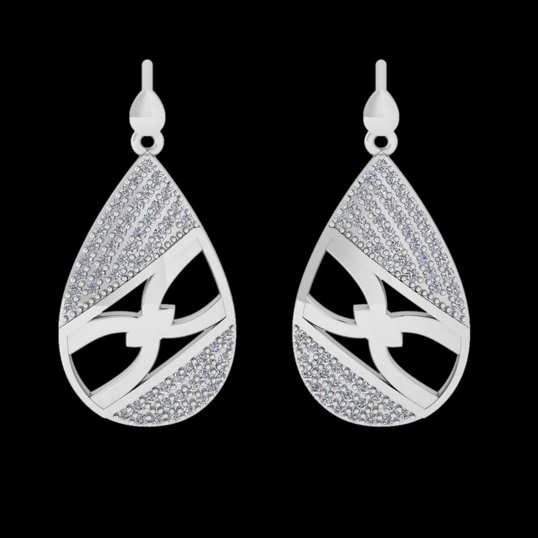 0.54 Ctw VS/SI1 Diamond 10k White Gold Pandant Necklace (ALL DIAMOND ARE LA: Total Diamond Weight :-0.54 Ctw (Round cut) Color :- J-K Clarity : VS/SI1 Setting : Prong Metal Weight : Approx 4.91 gram 10k White Gold Pandant (ALL DIAMOND ARE LAB GROWN) #3SS90246v12