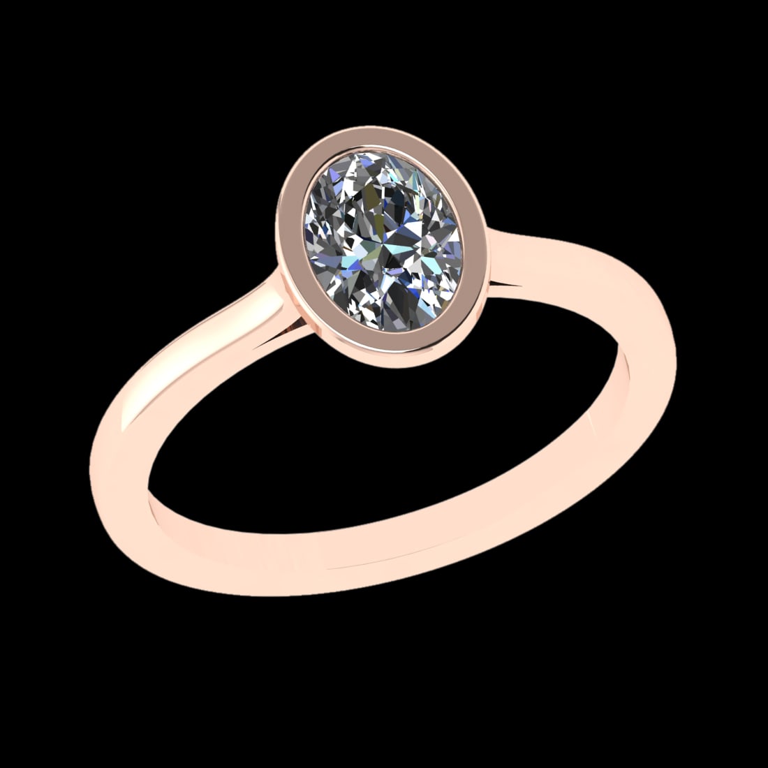 0.75 Ctw VS/SI1 Diamond 10k Rose Gold Solitaire Ring (ALL DIAMOND ARE LAB G: Center Daimond Weight :-0.75 Ctw ( Oval Cut) Color : J-k Clarity : VS/SI1 Metal Weight : Approx 2.14 gram 10k Rose Gold Solitaire Ring Current Ring Size 6 (ALL DIAMOND ARE LAB GROWN ) #3SS23364v15