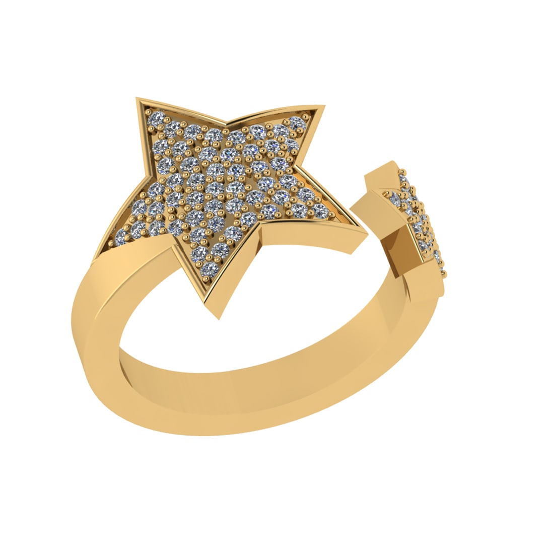 0.48 Ctw VS/SI1 Diamond 14k Yellow Gold Cuslter Engagement Ring: Total Daimond Weight :-0.48 Ctw Color : G-H Clarity : VS/SI1 Setting : Prong Metal Weight : Approx 5.14 gram 14k Yellow Gold Cuslter Engagement Ring Current Ring Size 6 (ALL DIAMOND ARE LAB GROWN ) #3